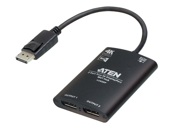 ATEN VS92DP - Videofordeler - 2 x DisplayPort - stasjonær