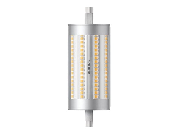 Philips - LED-lyspære - form: korn - R7s - 17.5 W (ekvivalent 150 W) - klasse D - hvitt lys - 3000 K
