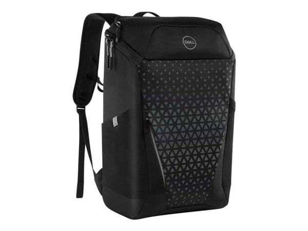 Dell Gaming Backpack 17 - Kannettavan tietokoneen reppu - 17" - musta, sateenkaariheijastimella varustettu etupaneeli