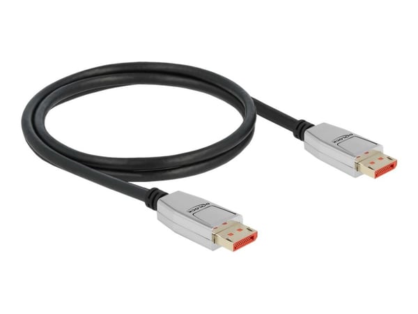 Delock - DisplayPort-kabel - DisplayPort (M) til DisplayPort (M) - DisplayPort 1.4 - 1.0m - støtter 8K UHD (7680 x 4320) - svart (87040)