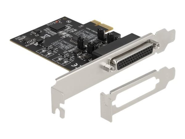 Delock - Seriell adapter - PCIe 2.0 lav profil - RS-422/485 x 2 - svart