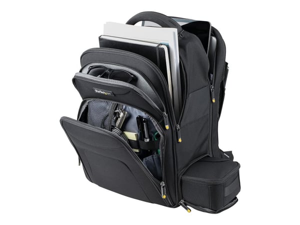 StarTech.com 17.3" Laptop Backpack with Removable Accessory Organizer Case - Professional IT Tech Backpack for Work/Travel/Commute - Ergonominen ti...