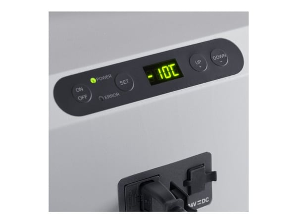 Mobicool MCF32 - Bärbart kylskåp - bredd: 58.4 cm - djup: 36.5 cm - höjd: 40.7 cm - 31 liter - Klass D - blå