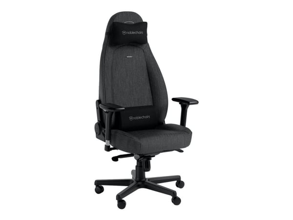 Noblechairs ICON TX - Stol - ergonomisk - armlener - T-formet - tipping - aluminium, polyuretan, stoff, minneskumplast, nylon/polyetylen, kaldskum,...