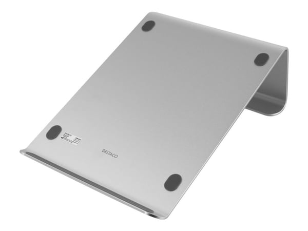 DELTACO Office ARM-0530 - Ställ - för bärbar dator/surfplatta - aluminium - silver - skärmstorlek: 11"-15" - skrivbord
