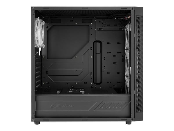 Sharkoon TG6M RGB - Tower - ATX - genomskinlig sidopanel (härdat glas) - ingen strömförsörjning - USB/ljud