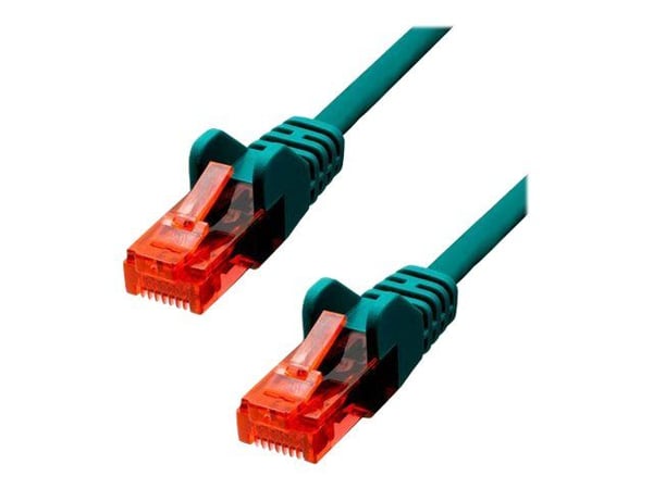 ProXtend - Koblingskabel - RJ-45 (hann) til RJ-45 (hann) - 15 m - 5 mm - UTP - CAT 6 - IEEE 802.3af - med støvel, uten hindringer, flertrådet - grønn