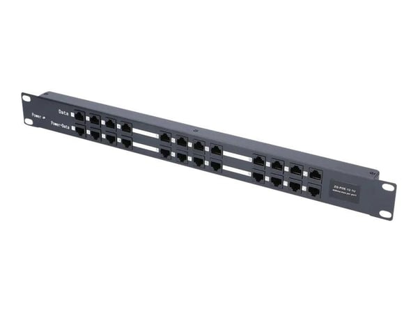 Extralink EX.1971, IEEE 802.3af, IEEE 802.3at, 10/100Base-T(X), Nopea Ethernet, 100 Mbit/s, 1U, Musta