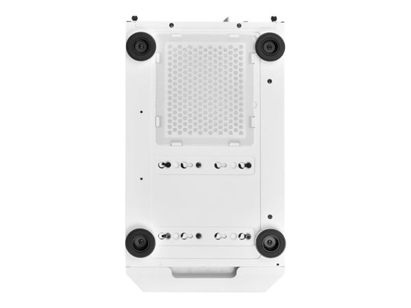 SilverStone FARA H1M - Tower - micro ATX - sidepanel med vindu (herdet glass) - ingen strømforsyning (ATX / PS/2) - hvit - USB/lyd