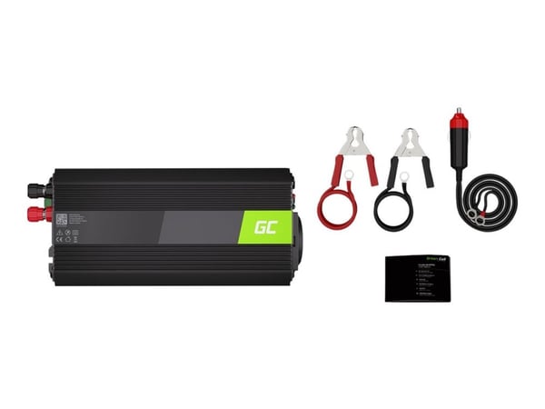 Green Cell Green Cell Green Cell Green Cell® 24 V til 230 V 500 W / 1000 W bilomformer med USB