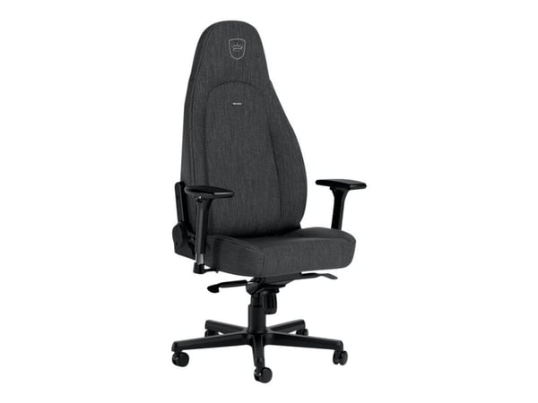 Noblechairs ICON TX - Stol - ergonomisk - armlener - T-formet - tipping - aluminium, polyuretan, stoff, minneskumplast, nylon/polyetylen, kaldskum,...