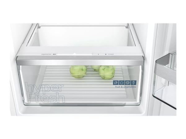 Siemens iQ300 KI86VVSE0 - Integrert kjøl/fryseskap - bunnfryser - bredde: 56 cm - dybde: 55 cm - høyde: 177,5 cm - 267 liter - Klasse E - Glidehengsel