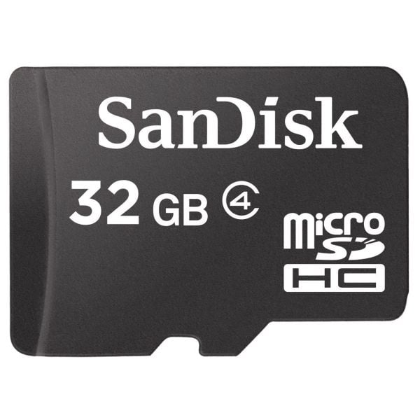 SanDisk - Flash-minnekort - 32 GB - Klasse 4 - microSDHC - svart