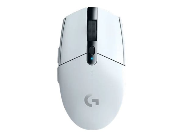 Logitech G G305 - Mus - optisk - 6 knapper - trådløs - 2.4 GHz - USB trådløs mottaker - hvit