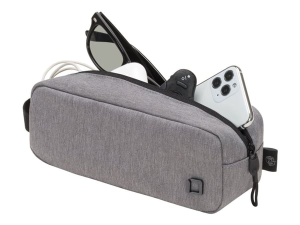 DICOTA Eco Motion - Eske for mobiltilbehør - resirkulert PET-polyester - lysegrå