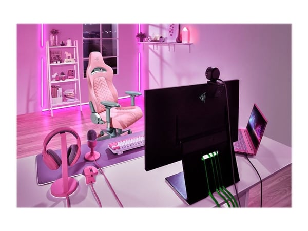 Razer Enki - Stol - armlener - T-formet - tipping - roterende - støpt polyuretanskum med høy tetthet, elastomerisk polyuretan (EPU), stålramme, alu...
