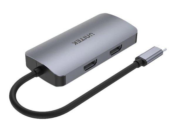 Unitek uHUB P5 Trio - Dokkingstasjon - USB-C - VGA, HDMI