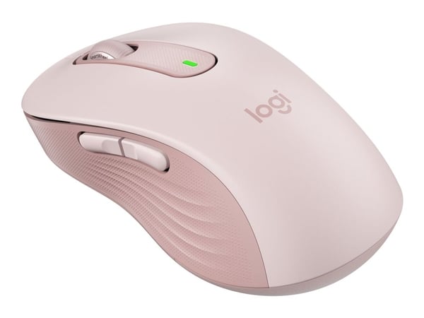 Logitech Signature M650 L - Mus - stor størrelse - optisk - 5 knapper - trådløs - 2.4 GHz, Bluetooth - Logitech Logi Bolt USB-mottaker - rosa