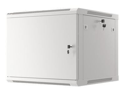 Lanberg WF01 64/66 V2 Series WF01-6609-00S - Skap - veggmonterbar - grå, RAL 7035 - 9U - 19"