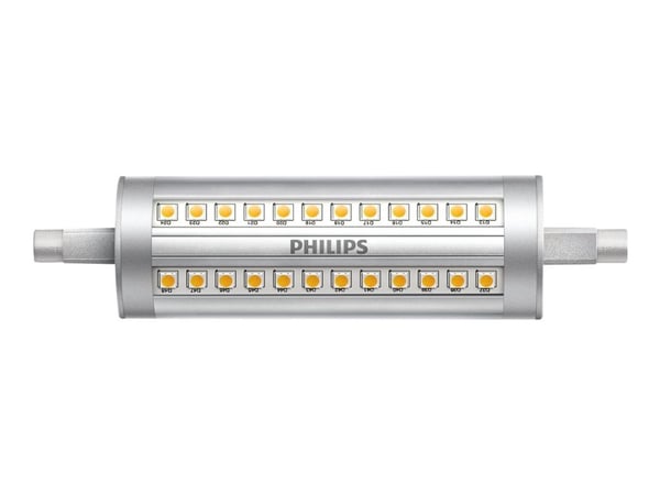 Philips - LED-lyspære - form: korn - R7s - 14 W (ekvivalent 120 W) - klasse D - hvitt lys - 3000 K