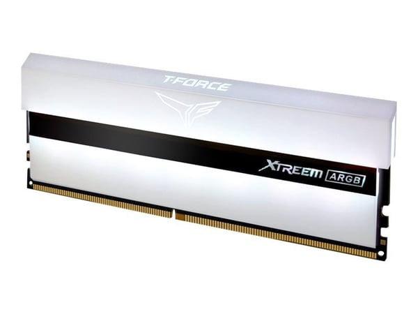 T-Force Xtreem ARGB White - DDR4 - sett - 16 GB: 2 x 8 GB - DIMM 288-pin - 3200 MHz / PC4-25600 - CL16 - 1.35 V - ikke-bufret - ikke-ECC - hvit
