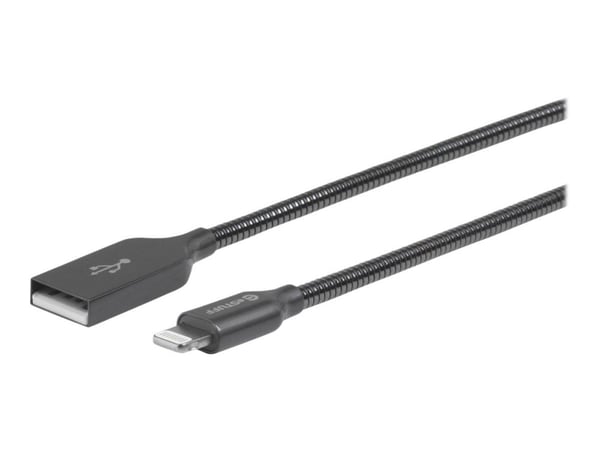eSTUFF ES601165, 1,5 m, Lightning, USB A, Uros, Uros, Harmaa
