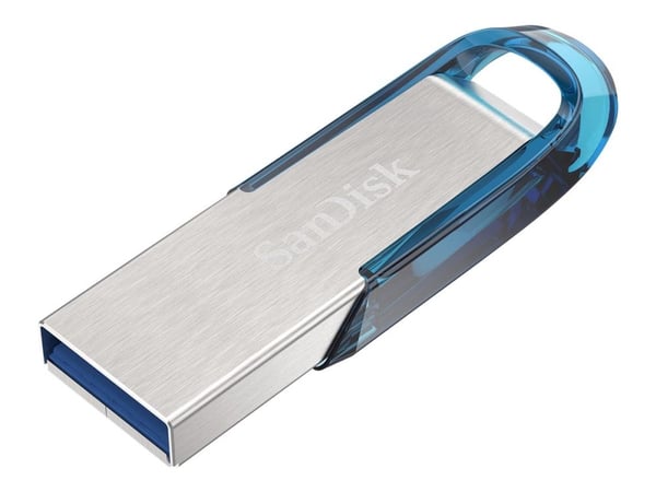 SanDisk Ultra Flair - USB-flashstasjon - 64 GB - USB 3.0 - blå