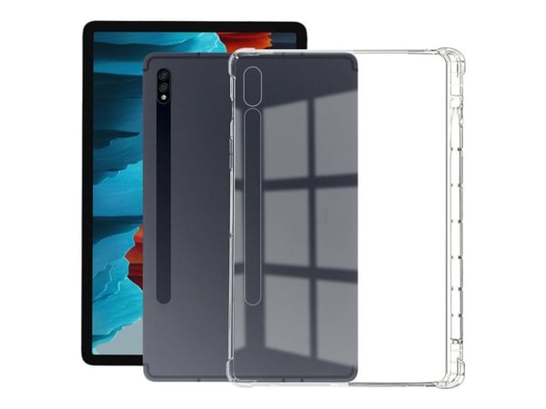 eSTUFF - Baksidedeksel for nettbrett - termoplast-polyuretan (TPU) - blank - for Samsung Galaxy Tab S7+