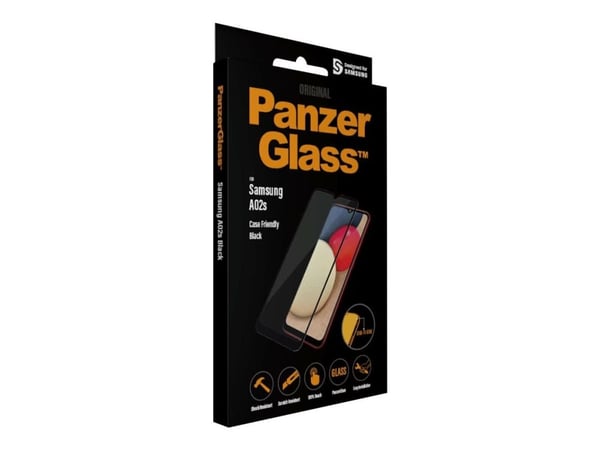 PanzerGlass 7262, Samsung, Samsung - Galaxy A02s, Asennus kuivana, Naarmuuntumisenkestävä, Iskunkestävä, Läpinäkyvä, 1 kpl