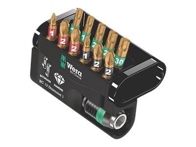 Wera Bit-Check 12 Diamond 1 - Skrutrekkerspissett - 12 deler
