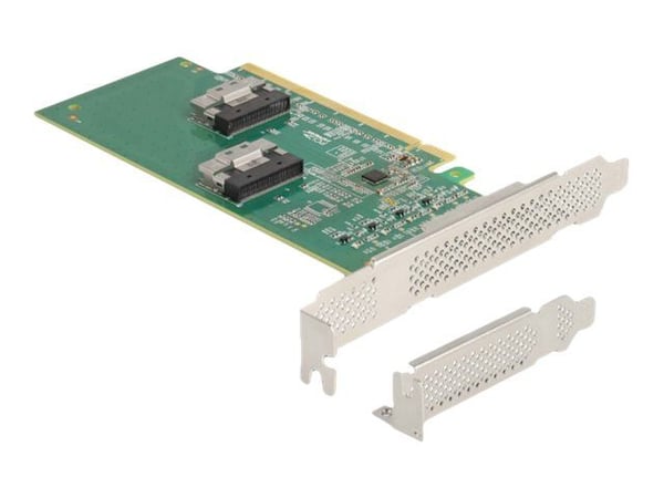 Delock - Lagringskontroller - 4-kanals - U.2 NVMe - lav profil - PCIe 4.0 x16