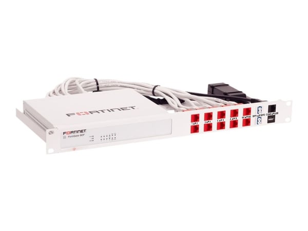 Rackmount.IT RM-FR-T15, Kiinnityskiinnike, Valkoinen, 1U, Fortinet FortiGate 80F, FortiGate 81F, 482 mm, 217 mm