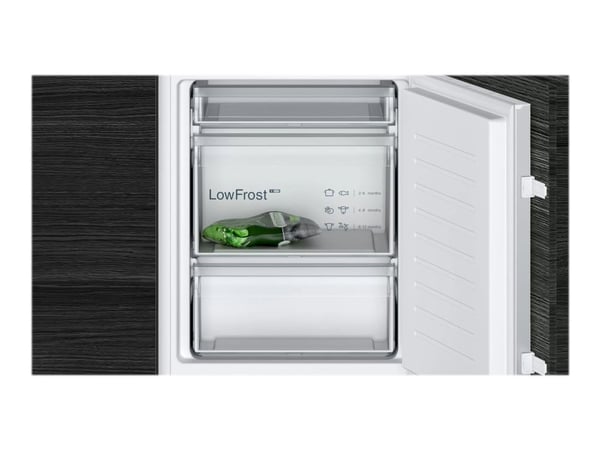 Siemens iQ300 KI86VVSE0 - Integrert kjøl/fryseskap - bunnfryser - bredde: 56 cm - dybde: 55 cm - høyde: 177,5 cm - 267 liter - Klasse E - Glidehengsel