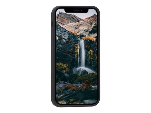 dbramante1928 Monaco - Baksidedeksel for mobiltelefon - MagSafe-samsvar - 100 % resirkulert plast - nattsvart - for Apple iPhone 12, 12 Pro