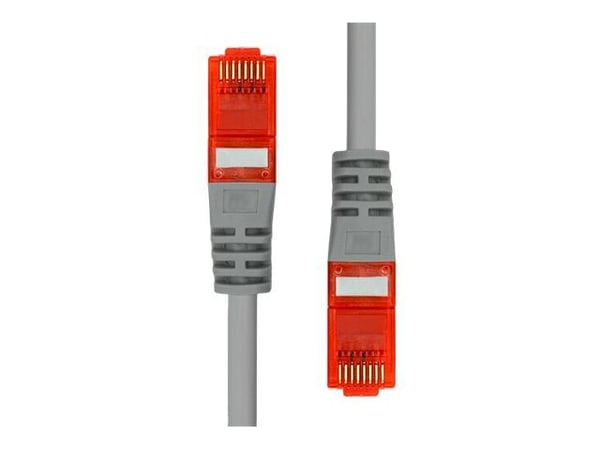 ProXtend - Koblingskabel - RJ-45 (hann) til RJ-45 (hann) - 7 m - 5 mm - UTP - CAT 6 - IEEE 802.3af - med støvel, uten hindringer, flertrådet - grå