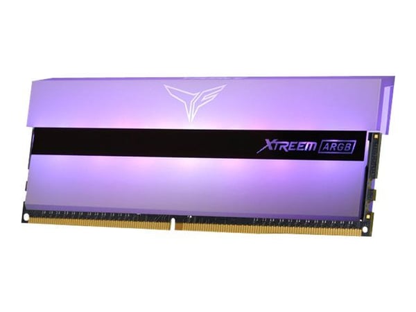 T-Force Xtreem ARGB White - DDR4 - sett - 16 GB: 2 x 8 GB - DIMM 288-pin - 3200 MHz / PC4-25600 - CL16 - 1.35 V - ikke-bufret - ikke-ECC - hvit