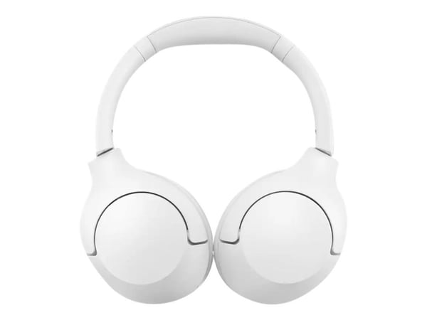 Philips TAH8506 - Hodetelefoner med mikrofon - full størrelse - Bluetooth - trådløs, kablet - aktiv støydemping - 2,5 mm jakk - hvit