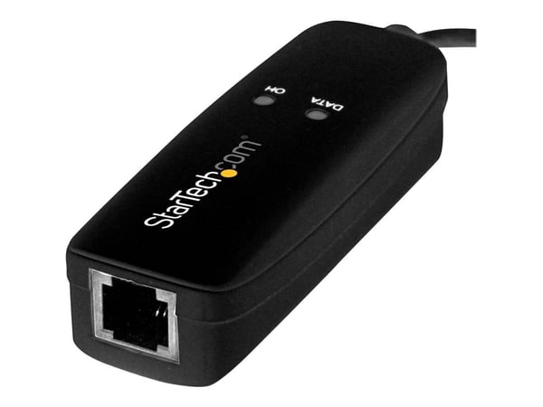 StarTech.com USB 2.0 faksmodem, 56K ekstern maskinvare oppringt V.92 modem/dongle/adapter, datamaskin/bærbar faksmodem, USB til telefonkontakt, USB...