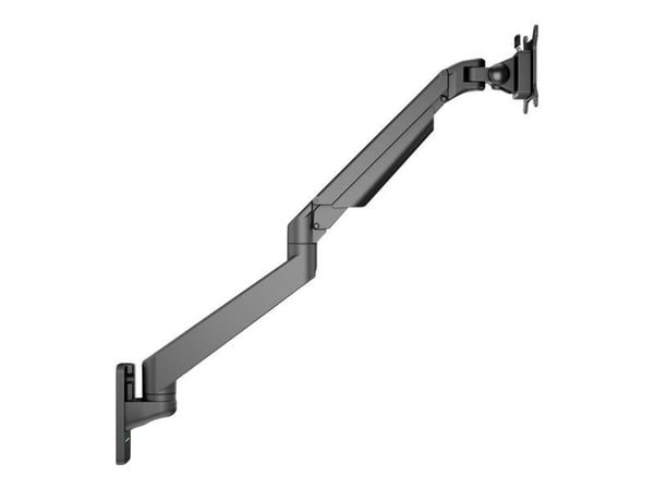 Multibrackets M VESA Gas Lift Arm Wall Single - Monteringssett (leddarm, veggmontering) - for LCD-skjerm - aluminium - svart - skjermstørrelse: 15"...