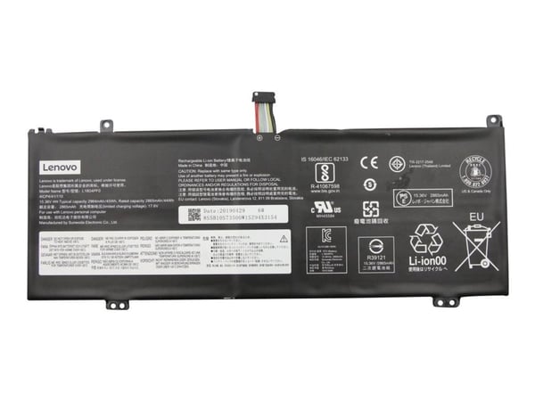 Lenovo – Kannettavan tietokoneen akku – Litiumioni – 4-kennoinen – 2964 mAh – 45 Wh – ThinkBook 13s-IML:lle; 13s-IWL; 14s-IML; 14s-IWL; ThinkBook P...