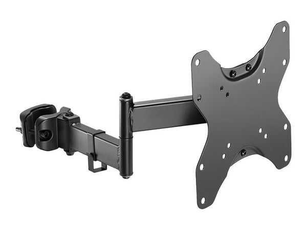 Neomounts FL40-450BL12 - Monteringssett (stangmontering) - full bevegelse - for TV - svart - skjermstørrelse: 23"-42"