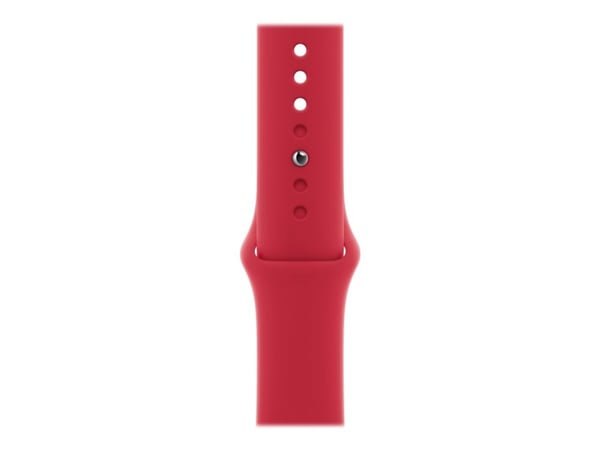 Apple Watch Series 7 (GPS) - (PRODUCT) RED - 45 mm - rød aluminium - smartklokke med sportsbånd - fluorelastomer - rød - båndbredde: Regular - 32 G...