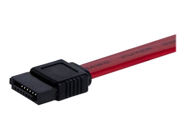 StarTech 12in SATA Serial ATA Cable - SATA cable - Serial ATA 150/300 - SATA (F) to SATA (F) - 1 ft - red - SATA12 - SATA-kabel - Serial ATA 150/30...