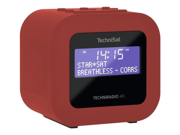 TechniSat TechniRadio 40 - Bærbar DAB-radio - 1.2 watt - rød