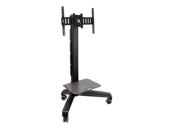 Ergotron Neo-Flex Mobile MediaCenter LD, musta, Litteä paneeli, Multimediakärry, 22,7 kg, 68,6 cm (27"), 139,7 cm (55")