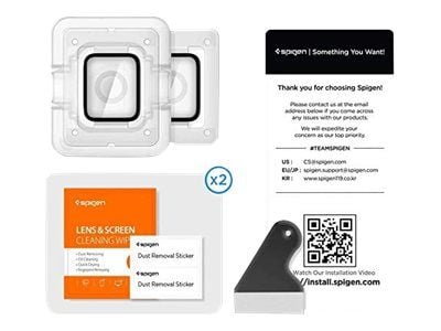 Spigen ProFlex EZ Fit - Skjermbeskyttelse for smart armbåndsur - glass (en pakke 2) - for Apple Watch Hermès Series 9, SE 3, Series 10, Series 11, ...