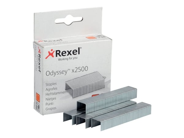 Hæfteklamme Rexel Odyssey æsk/2500 stk. - (10 stk.)