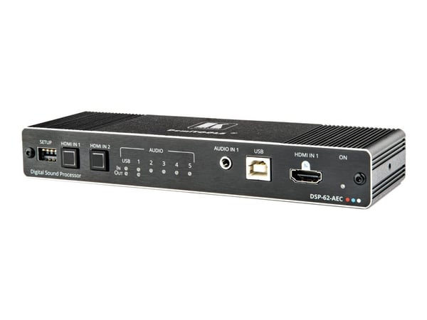 Kramer Electronics DSP-62-AEC, AV-matriisikytkin, 3840 x 2160 pikseliä, 18 Gbit/s, Musta, Alumiini, CE, FCC