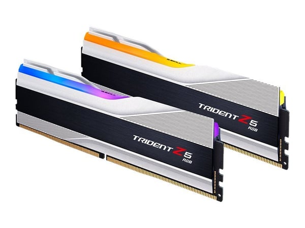 G.Skill Trident Z5 RGB - DDR5 - sett - 32 GB: 2 x 16 GB - DIMM 288-pin - 5600 MHz / PC5-44800 - CL36 - 1.2 V - ikke-bufret - ikke-ECC - metallic sølv