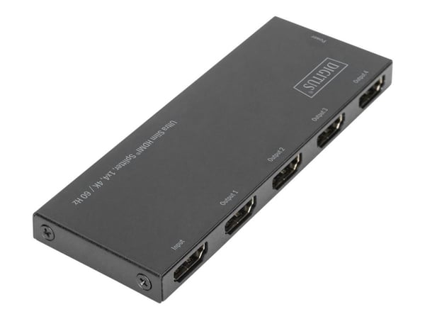 DIGITUS Ultra Slim HDMI Splitter DS-45323 - Video/lyd-splitter - 4 x HDMI - stasjonær